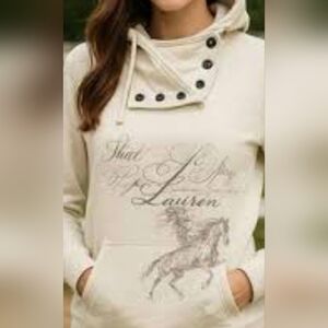 Vintage Women's Ralph Lauren Horse Sweater Sz Large